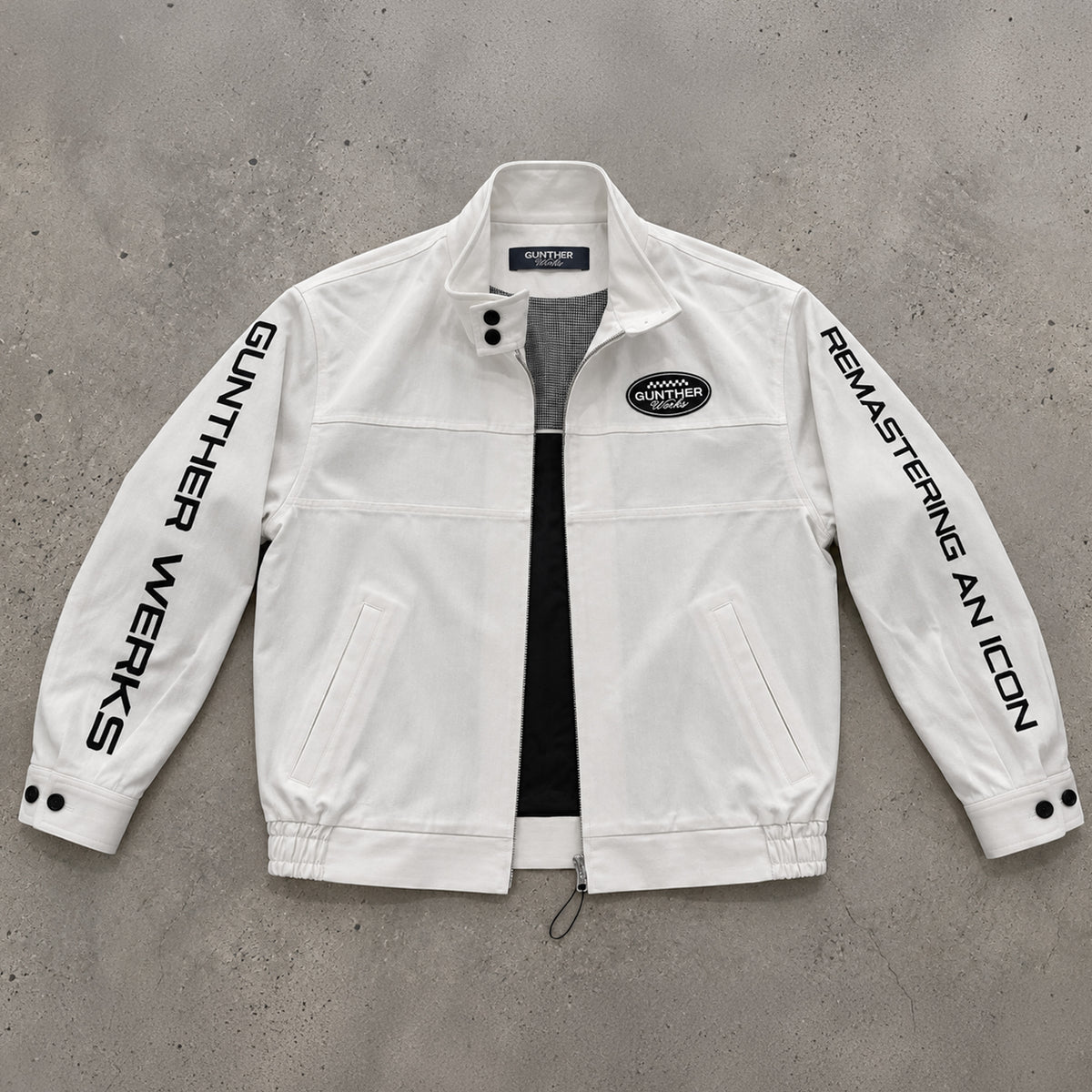 Gunther Werks Remastering an Icon Motorsport Jacket – Ivory
