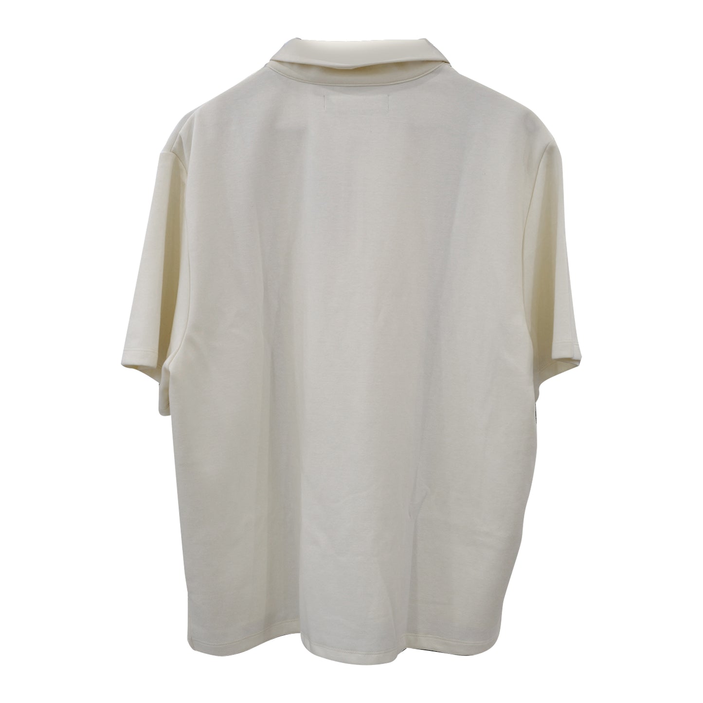 Gunther Werks NINM Zip Polo – Ivory / Racing Green Panel