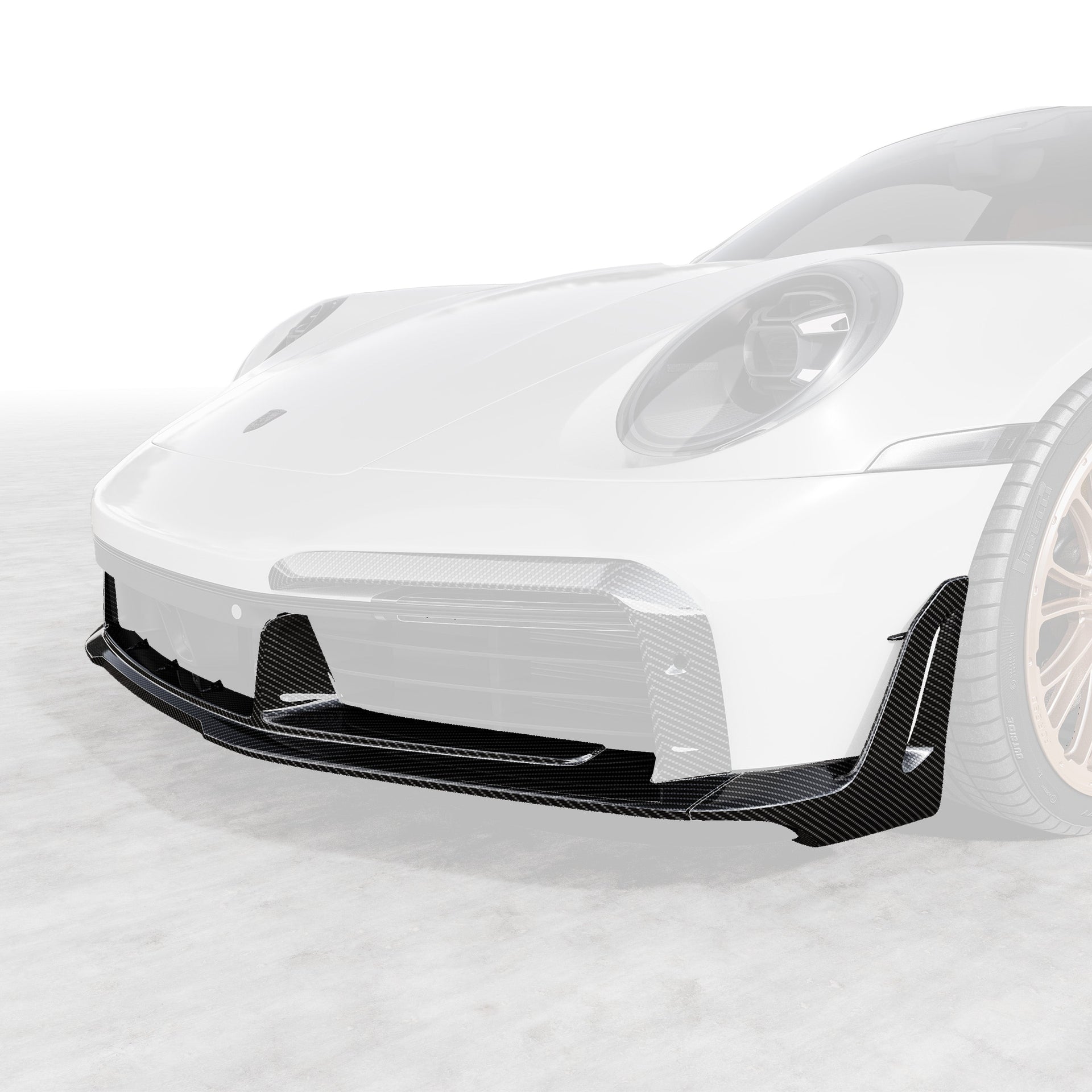 Porsche 992 Turbo S Aero Front Spoiler w/ Winglets
